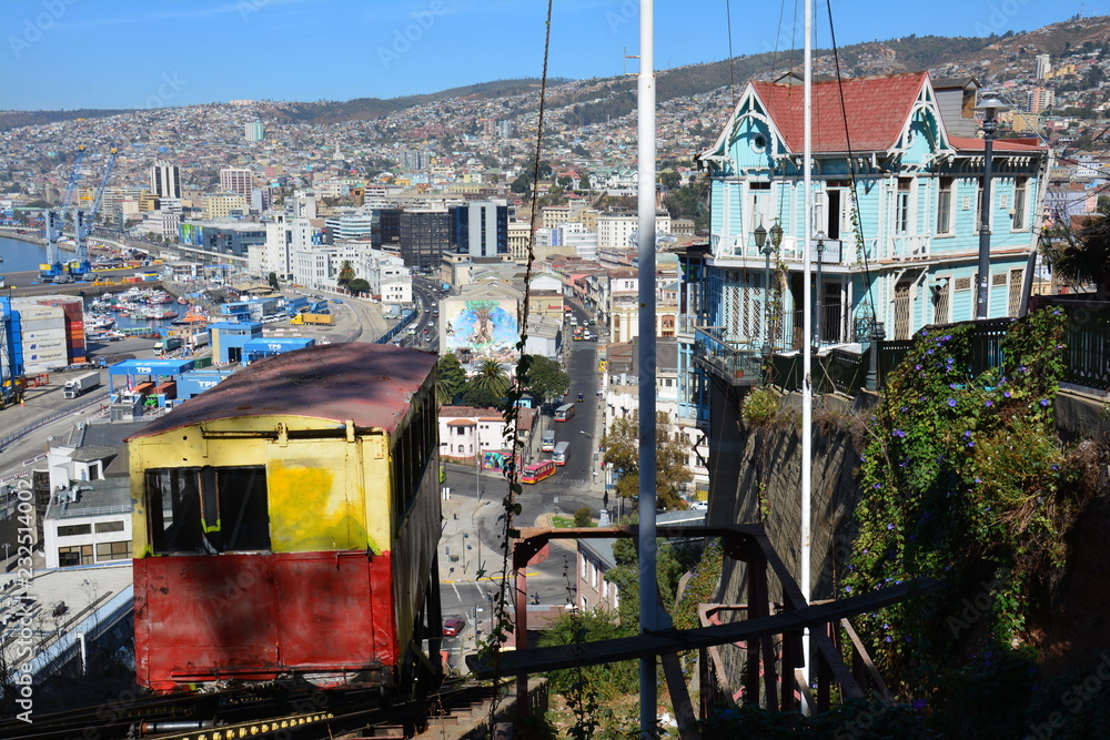 Ville Colorée Valparaiso Chili - Colorful City Valparaiso Chile