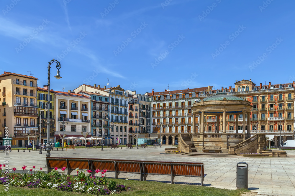 Fototapeta premium Castle Square, Pamplona, Spain