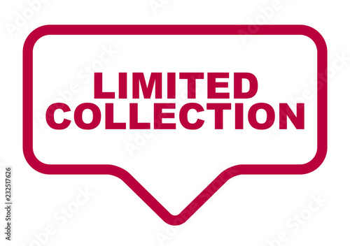 red vector banner limited colection