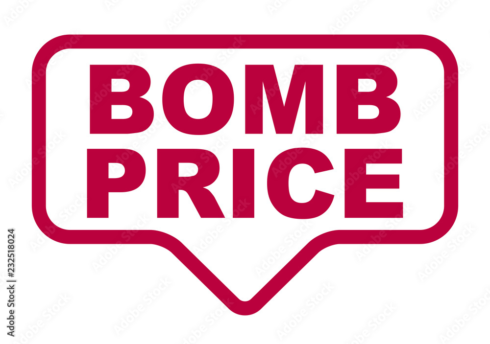 red vector banner bomb price red vector banner bomb price