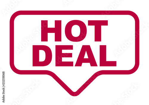 red vector banner hot deal