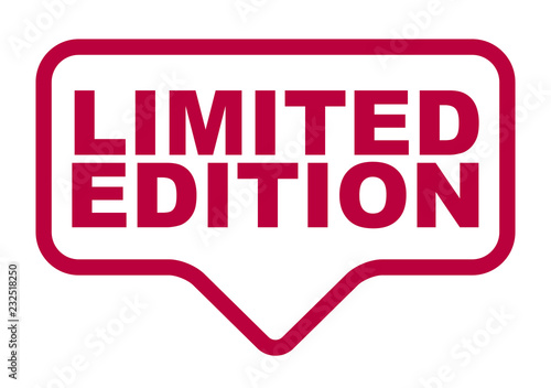 red vector banner limited edition