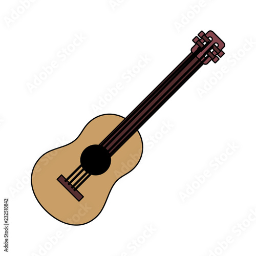 guitar instrument on white background