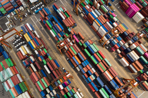Containers Port in Hong Kong
