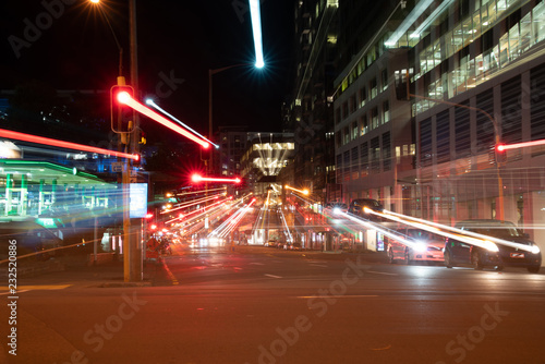 Night time in the city, Wellington