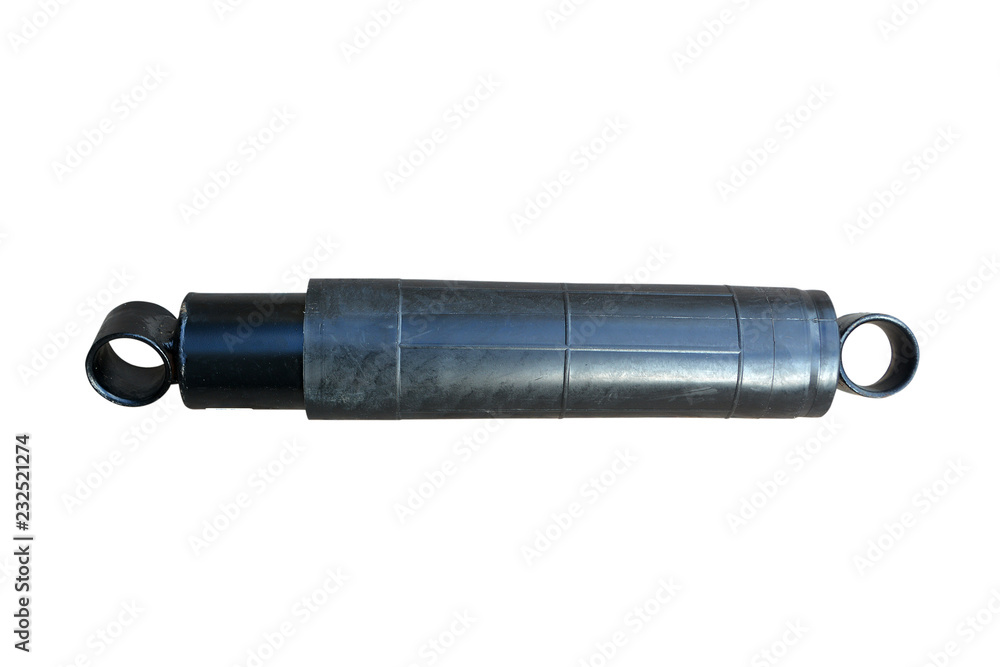 car shock absorber isolated on white background car shock absorber isolated on white background