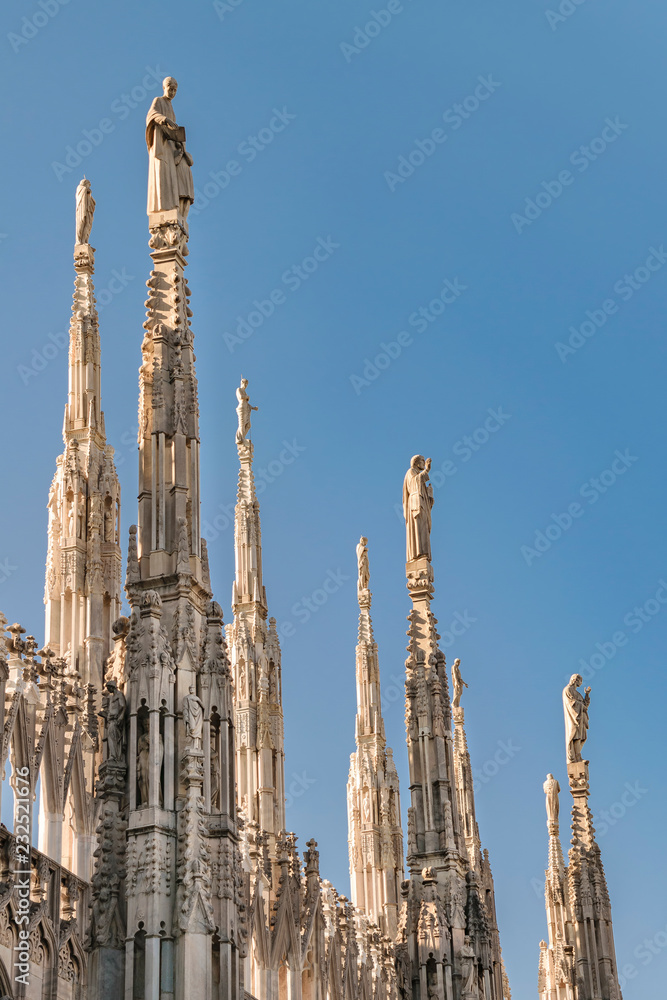 Duomo Cathedral Exterior Detail, Milan, Italy Duomo Cathedral Exterior Detail, Milan, Italy