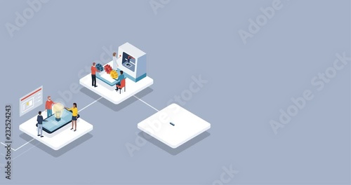 Industry 4.0 and automation infographic