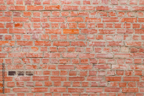 old red brick wall texture background, close up