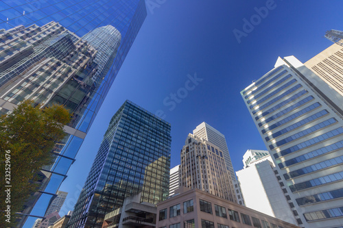abstract cityscape reflections