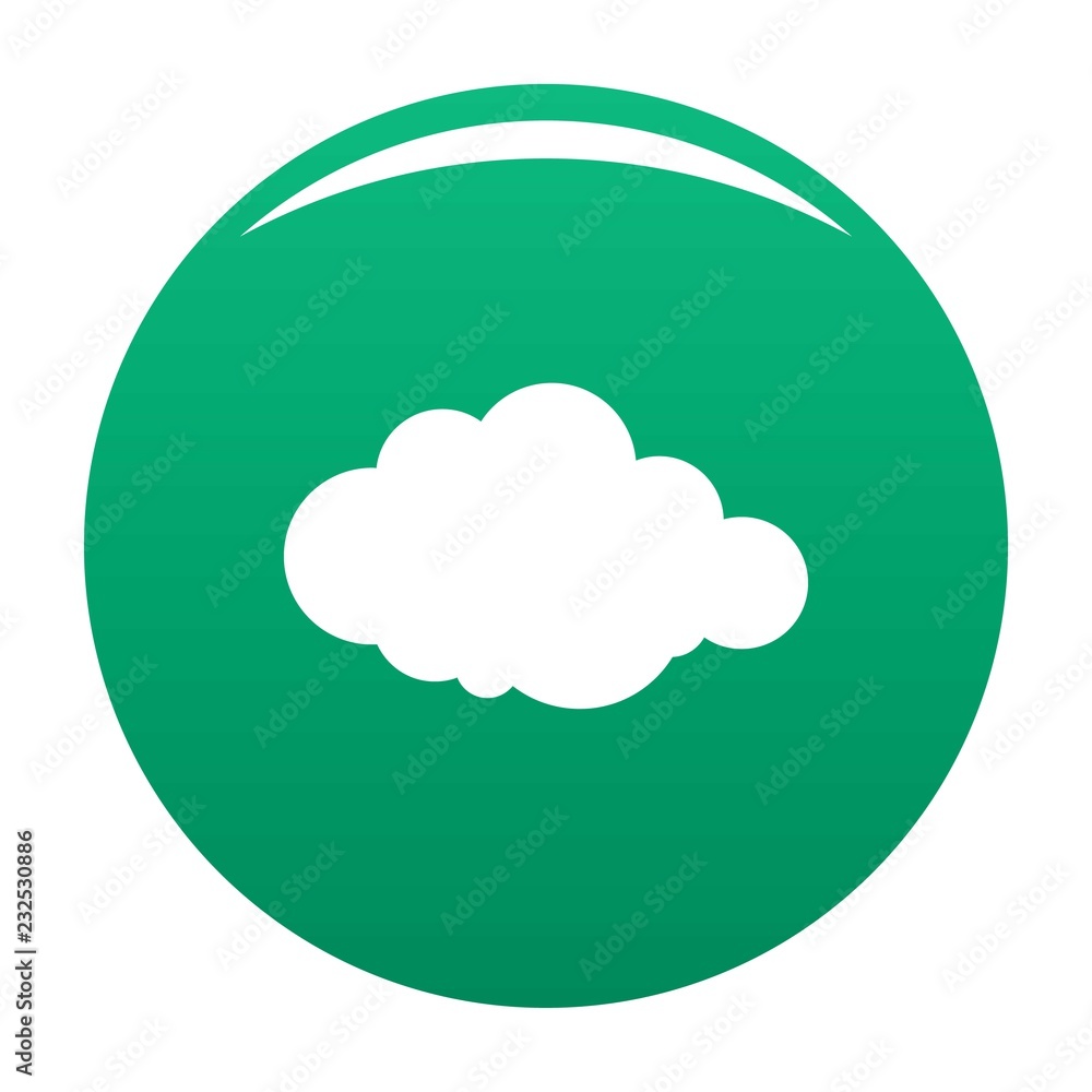 Rare cloud icon. Simple illustration of rare cloud vector icon for any design green Rare cloud icon. Simple illustration of rare cloud vector icon for any design green