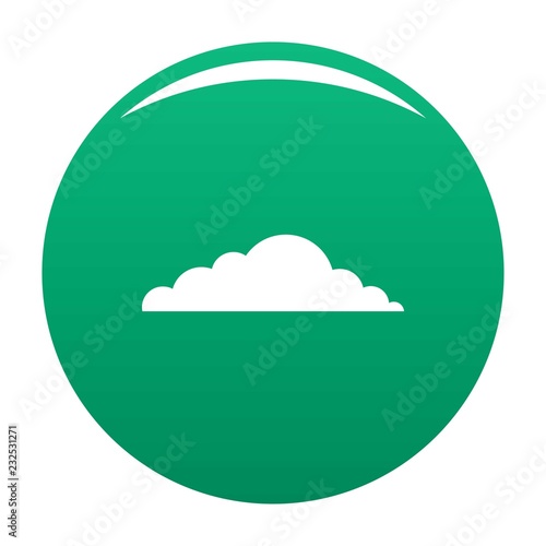 Climate cloud icon. Simple illustration of climate cloud vector icon for any design green