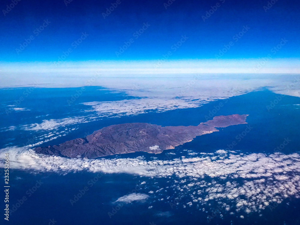 Aerial View of Santa Catalina Island