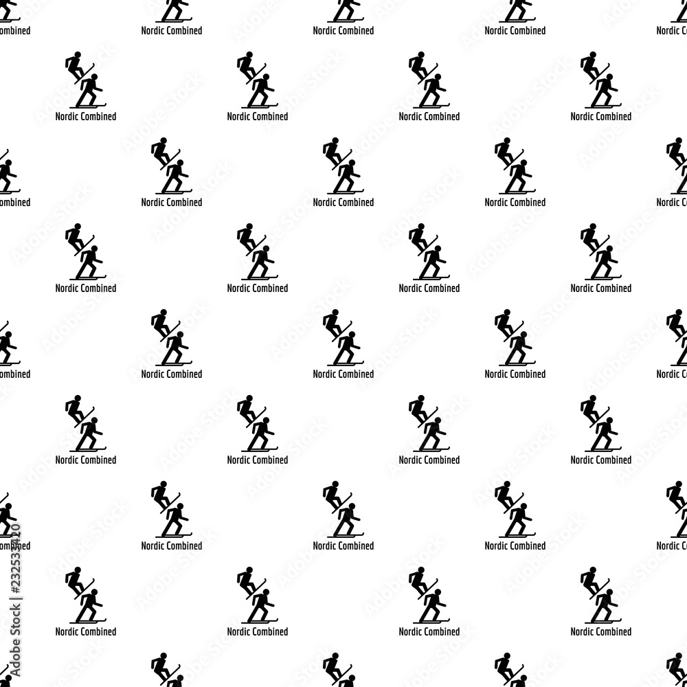 Nordic combined pattern seamless vector repeat geometric for any web design