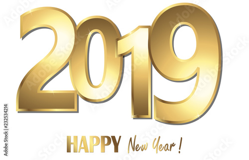 happy new year 2019 greetings background