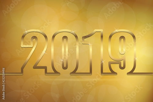 happy new year 2019 greetings background