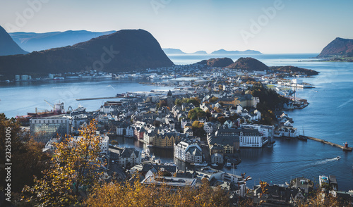 Panorama view Alesund, Norway