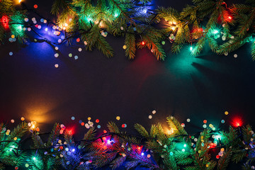 Merry christmas and happy new year background