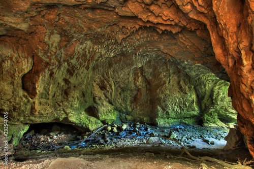 Underground water in a cave, Slovenia