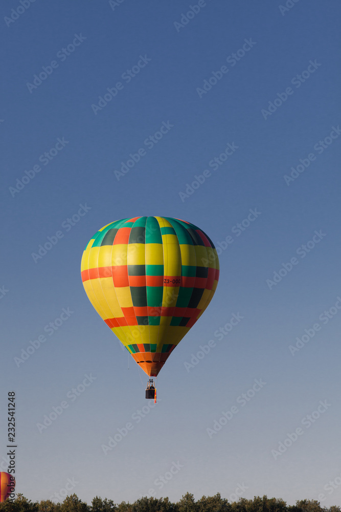 Naklejka premium hot air balloons - freedom and adventure concept