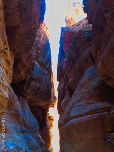 a canyon in the dessert of Jordan