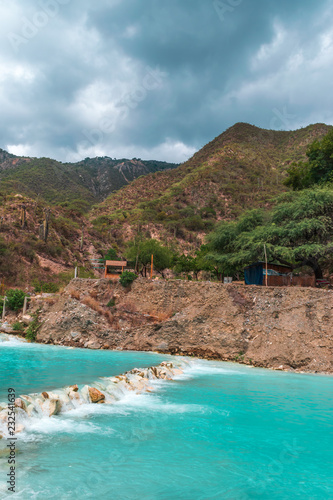 Thermal water river in Tolantongo, Mexico