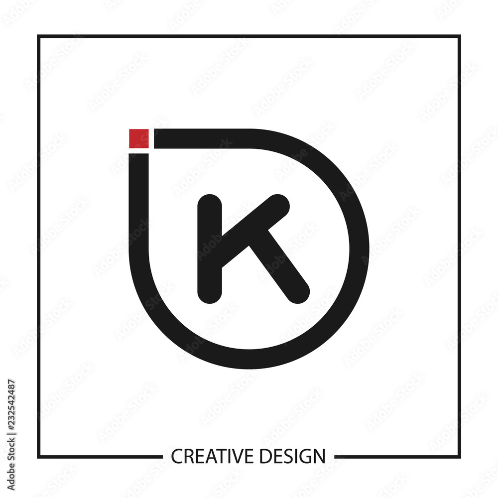 Initial Letter K Logo Template Vector Design Initial Letter K Logo Template Vector Design
