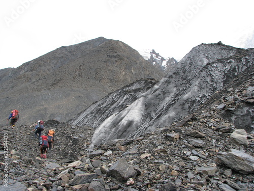 climbers on the mountain