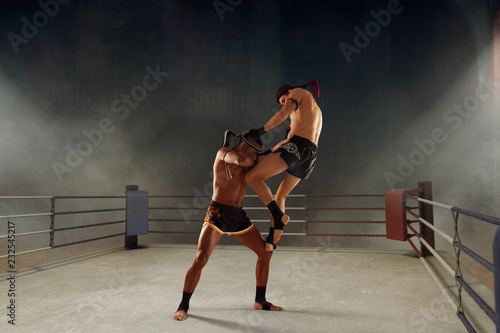 Muay thai, thai boxing fighters © VIAR PRO studio