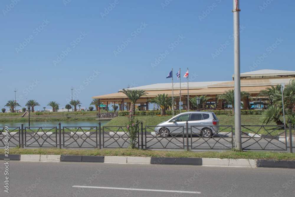 Seaside promenade in Batumi. View of Batumi Boulevard Seaside promenade in Batumi. View of Batumi Boulevard