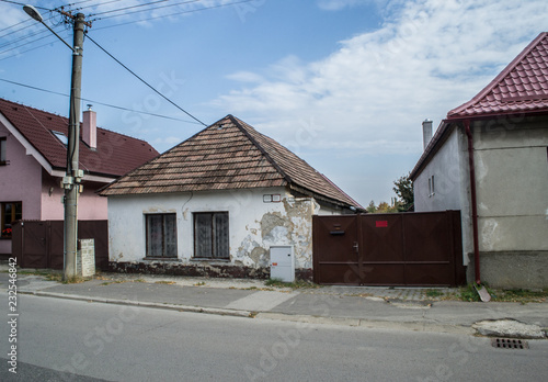 Fototapeta Naklejka Na Ścianę i Meble -  Old house photo  in Pezinok. Near Bratislava. Slovakia