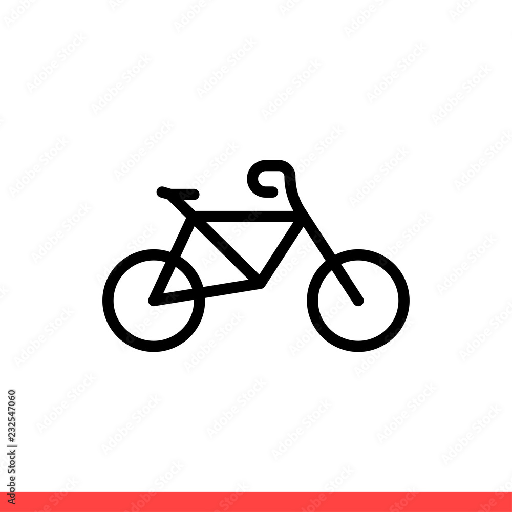 Fototapeta premium Bike icon vector