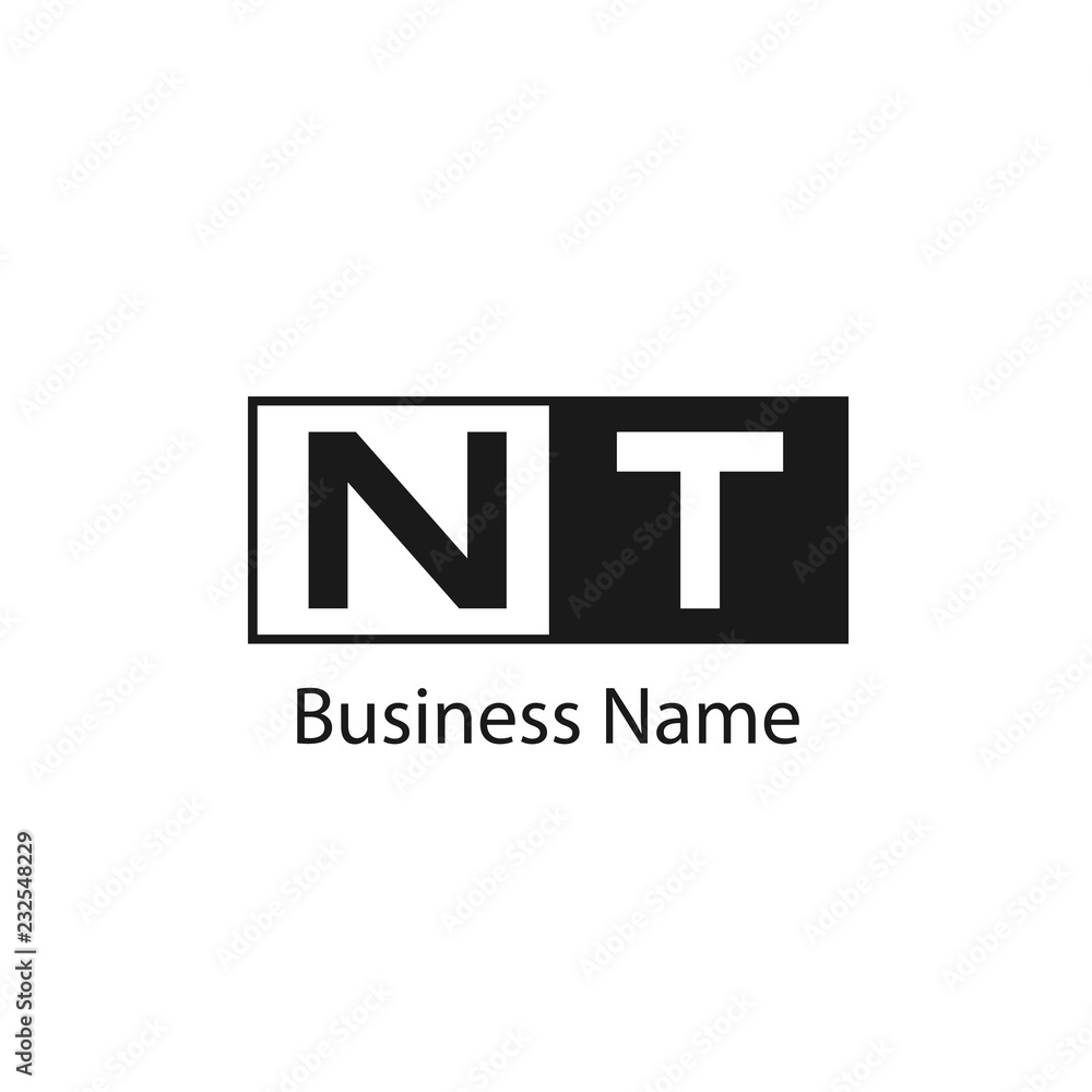 Initial letter NT logo template Design Initial letter NT logo template Design