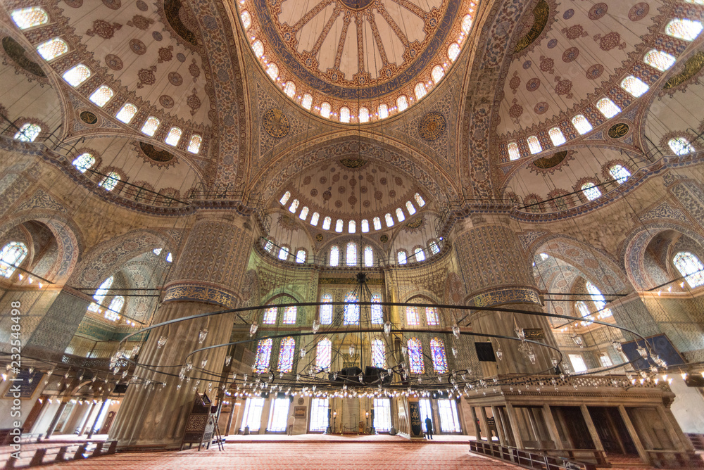 Interior of Blue Mosque, Istanbul