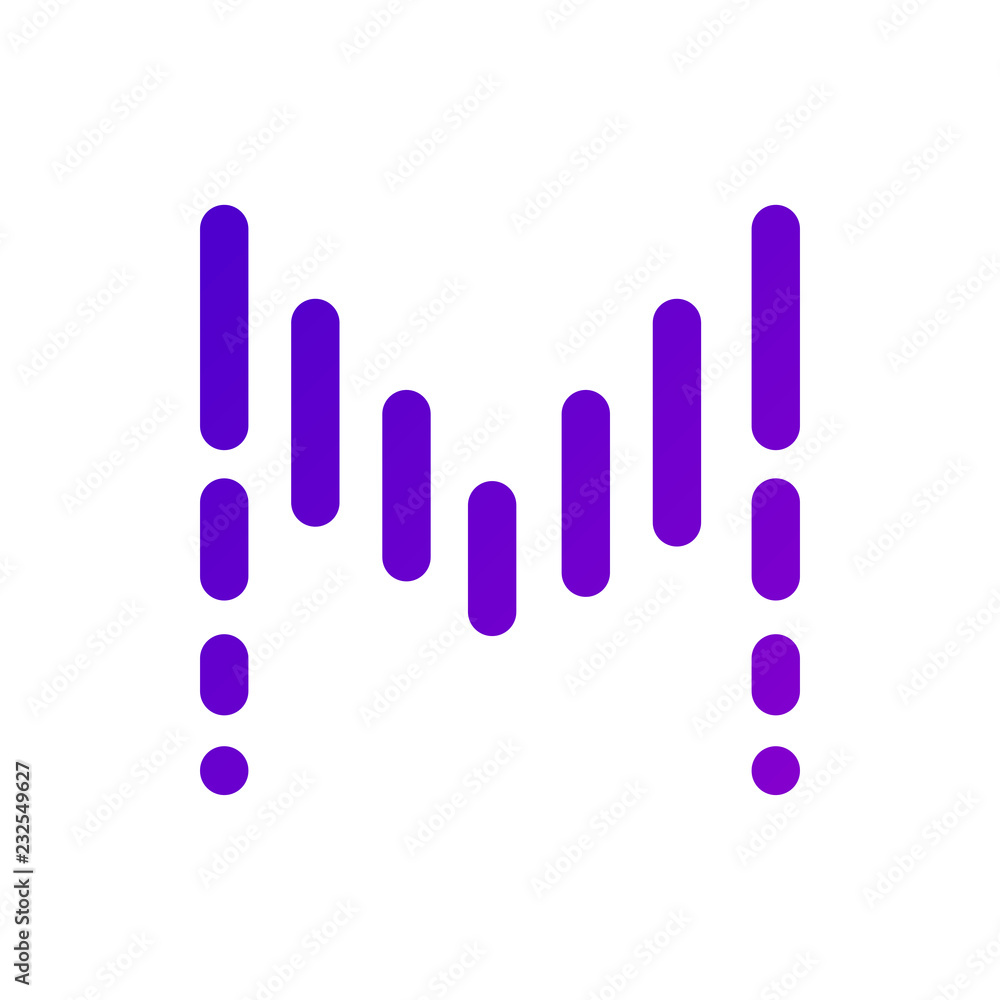 Music logo icon, vector illustration