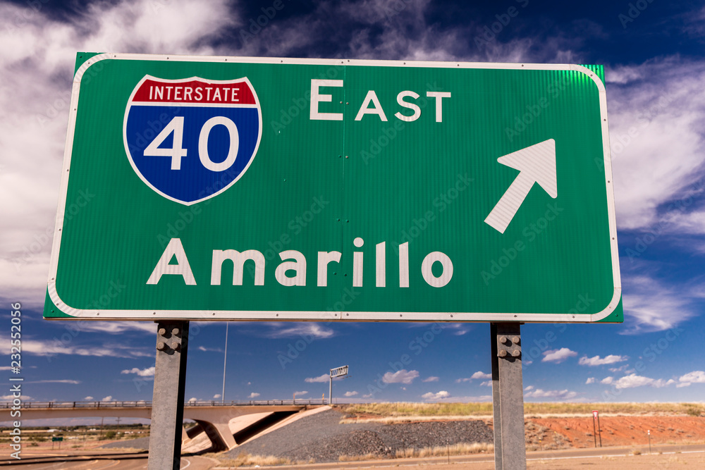 Interstate 40 to Amarillo Texas on Highway 40 Interstate 40 to Amarillo Texas on Highway 40