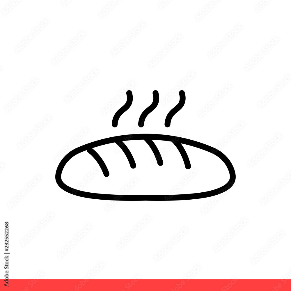 Bread icon, vector illustration Bread icon, vector illustration
