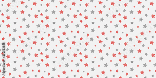 Concept of background with hand drawn stars. Vector.