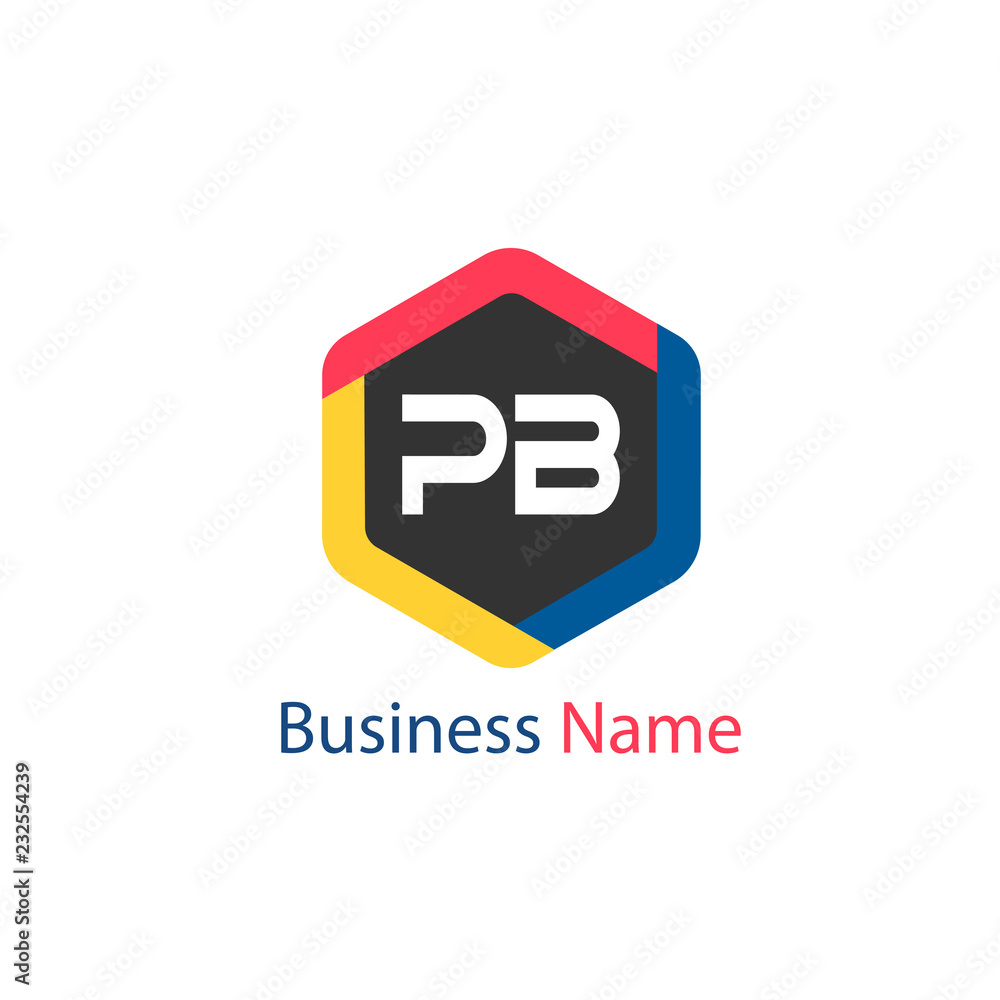 Obraz premium Initial Letter PB Logo Template Design