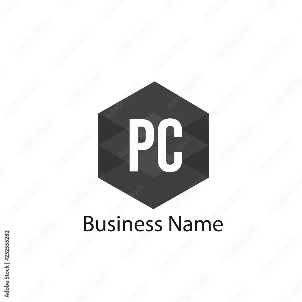 Initial Letter PC Logo Template Design Initial Letter PC Logo Template Design