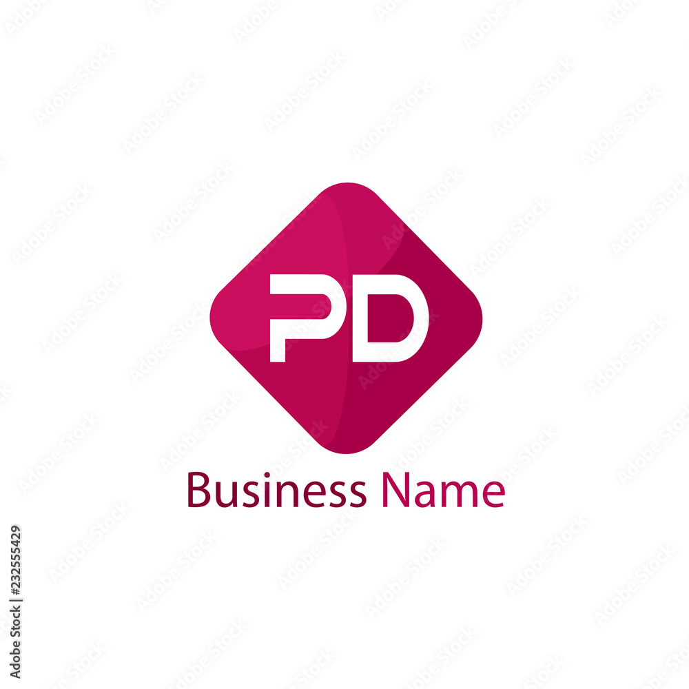 Initial Letter PD Logo Template Design Initial Letter PD Logo Template Design