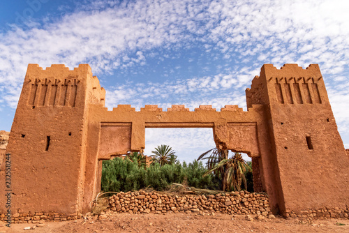 Ait Benhaddou entrance, Morocco photo