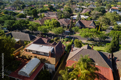 aerial view of Adelaide suburbs