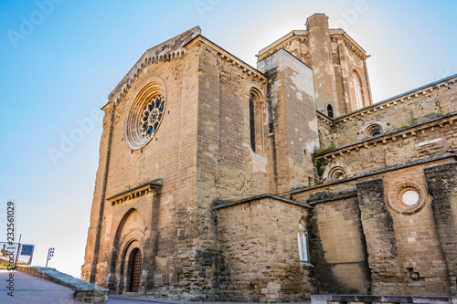 Side entrance to the old Cathedral of Lleida. Catalonia Spain photo