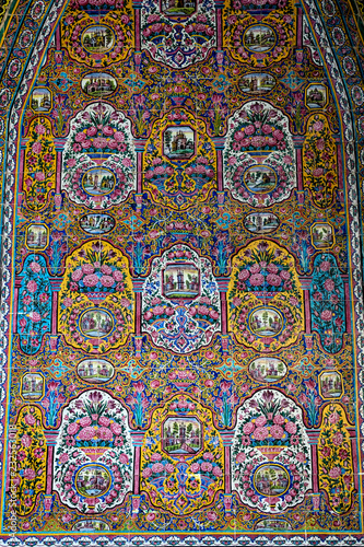 Nasir-ol-Molk Mosque, the so-called Pink Mosque, Shiraz, Iran