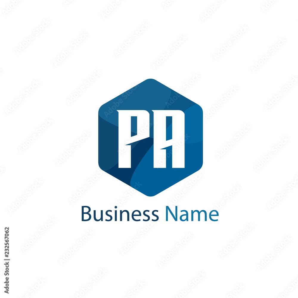 Obraz premium Initial letter PA Logo Template Design