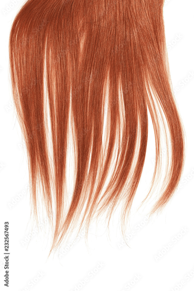 Lush henna hair isolated on white background Lush henna hair isolated on white background
