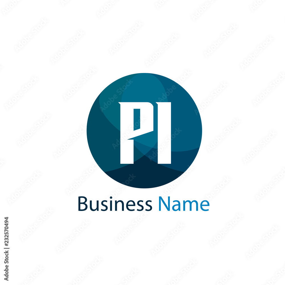 Initial letter PI Logo Template Design Initial letter PI Logo Template Design
