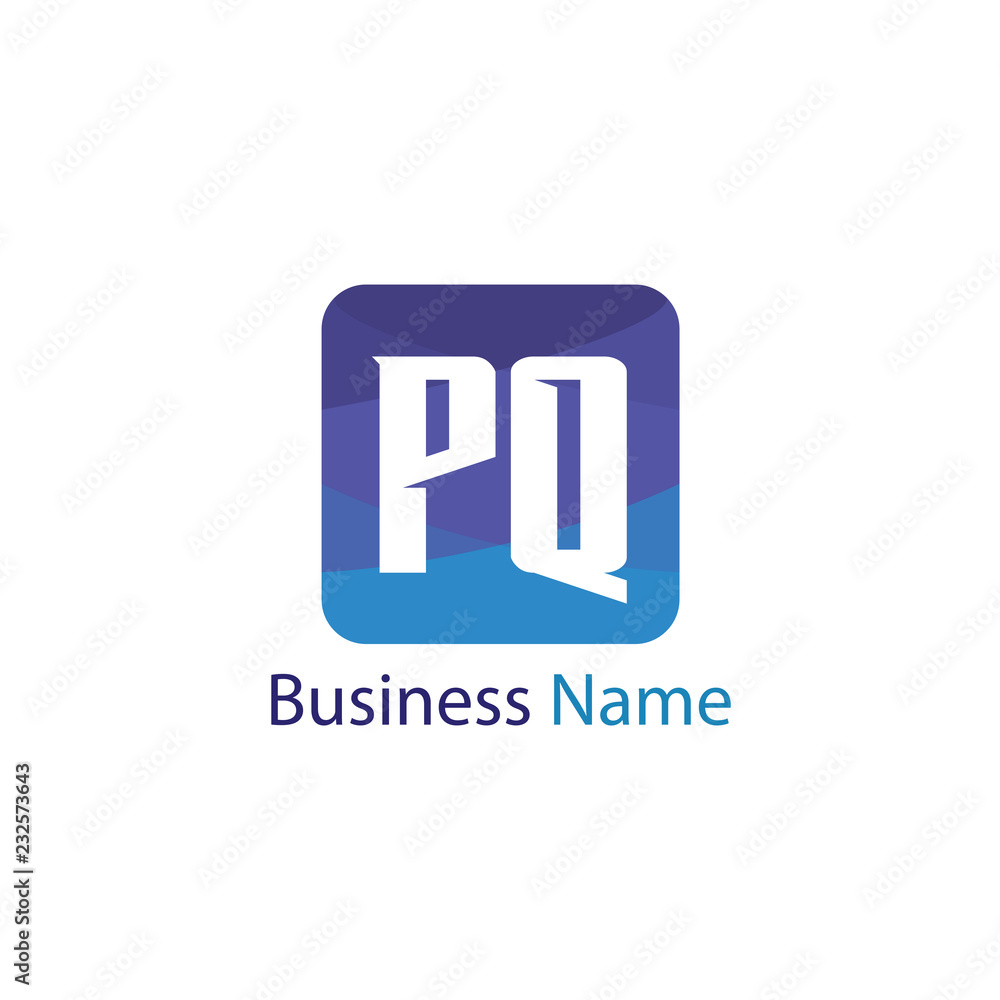 Obraz premium Initial letter PQ Logo Template Design
