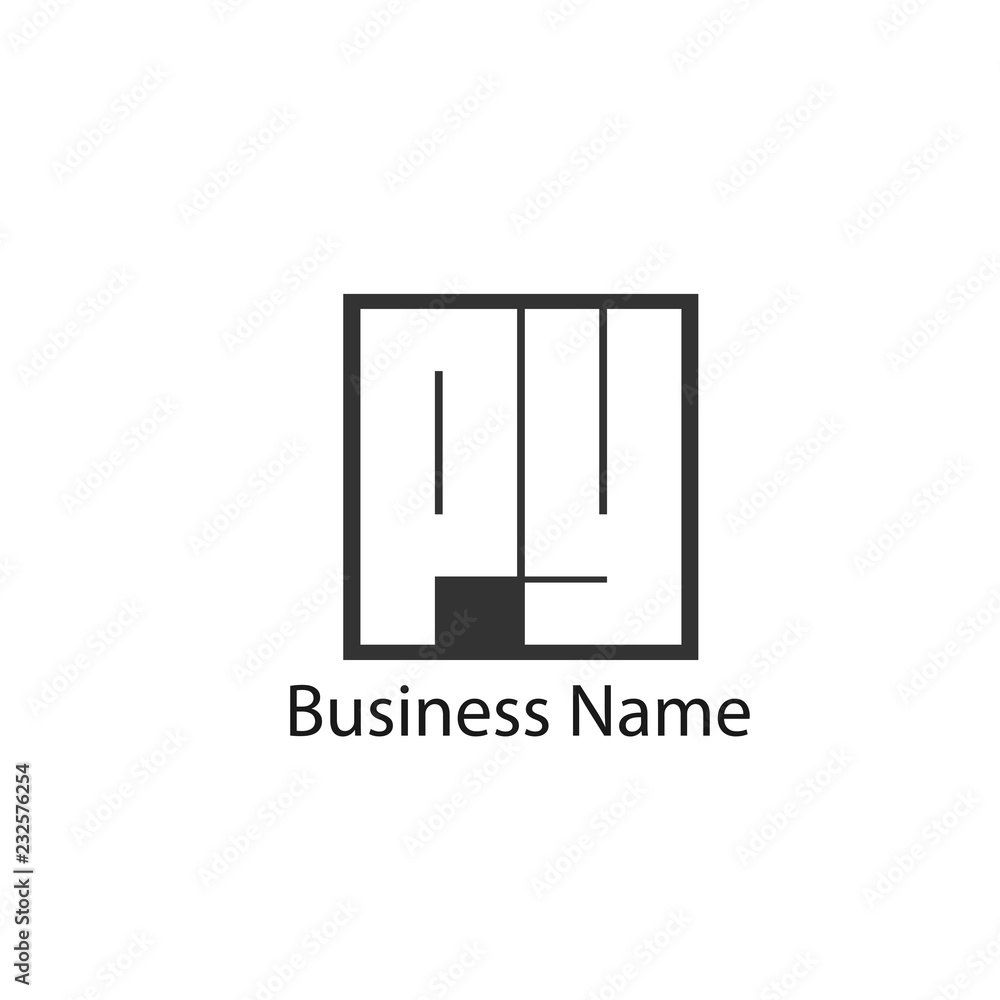 Initial letter PY Logo Template Design